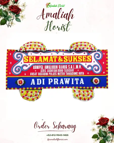Papan Bunga Ucapan Selamat Lahei